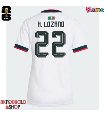 Mexico Hirving Lozano #22 Udebanetrøje Dame VM 2026 Kort ærmer